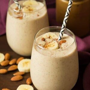 Banana, Almond Butter & Coconut Protein Shake